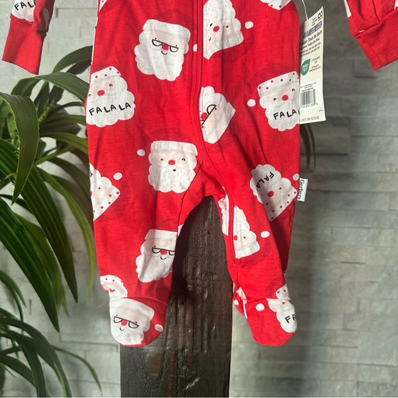 Gerber Sleep n Play Santa Clause Red Cotton New with Tags - Picture 3 of 9